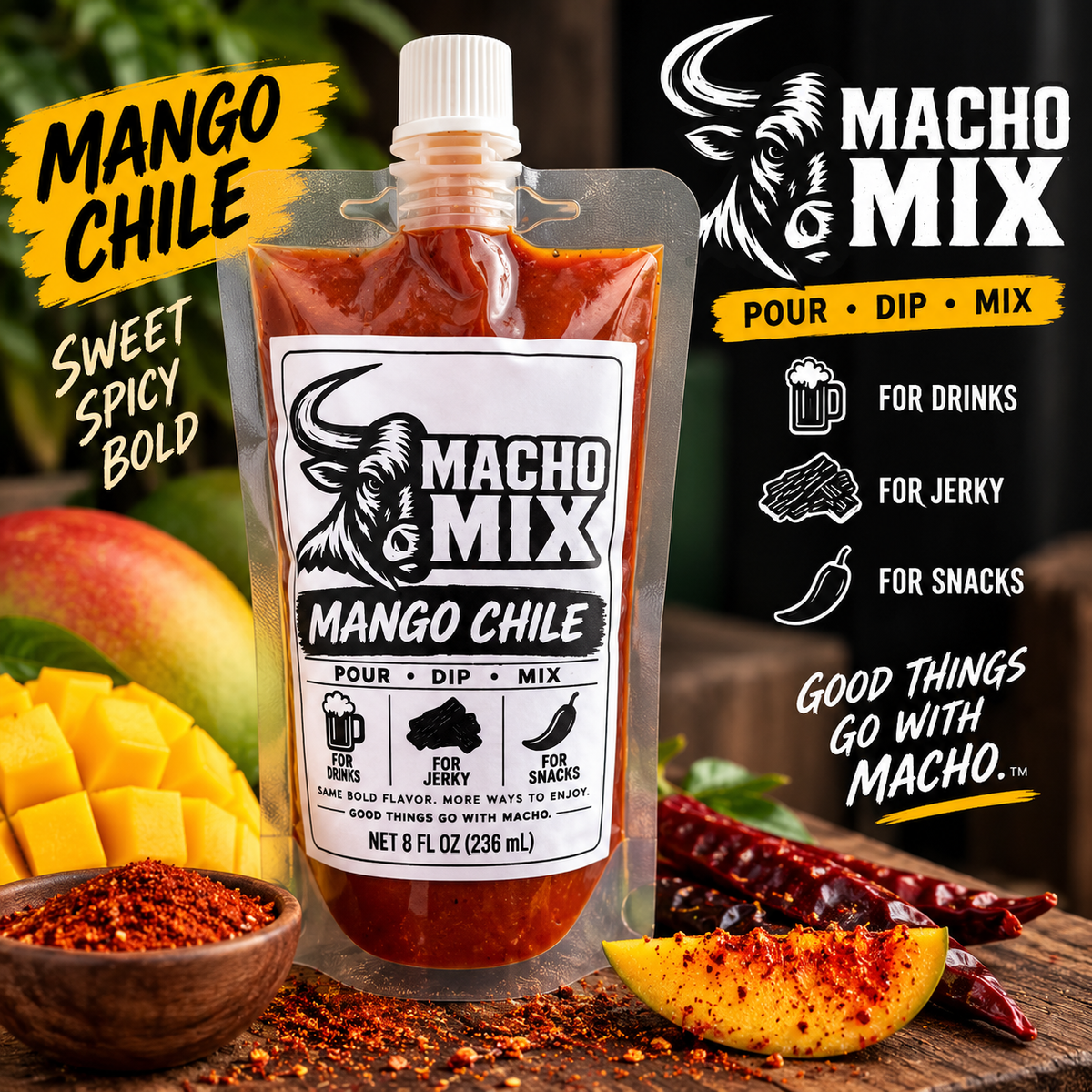 Mango Chile-Drink & Jerky Mix | 8 oz